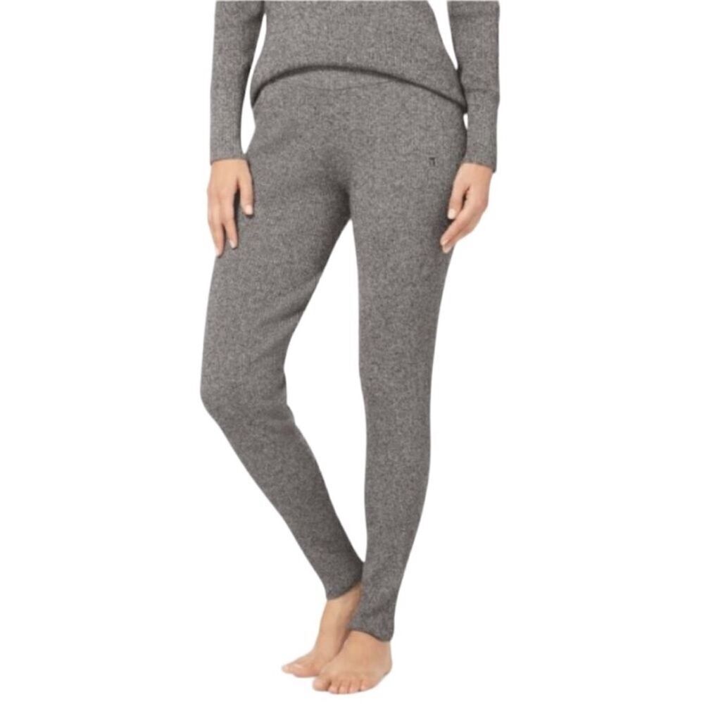 TOMMY JOHN Ribbed Heather Gray Lounge Knit Leggings Jogger Sweatpants Size M